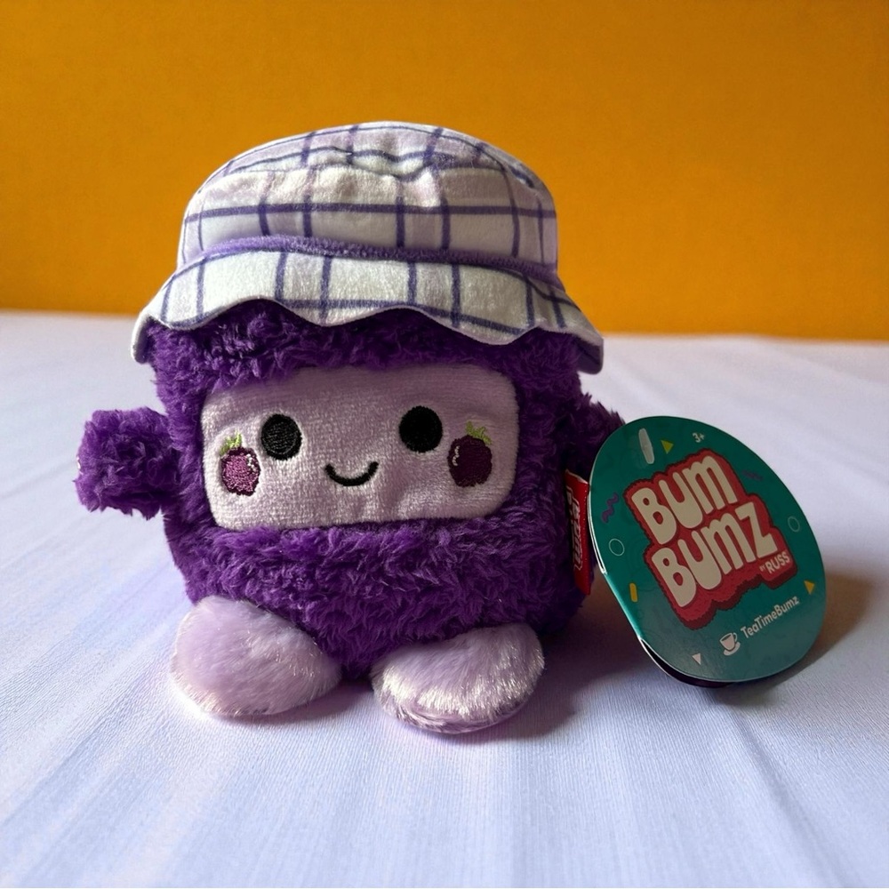 NWT BumBumz “Jules” – Tea Time Bumz Collection – Plum Jam Plush!